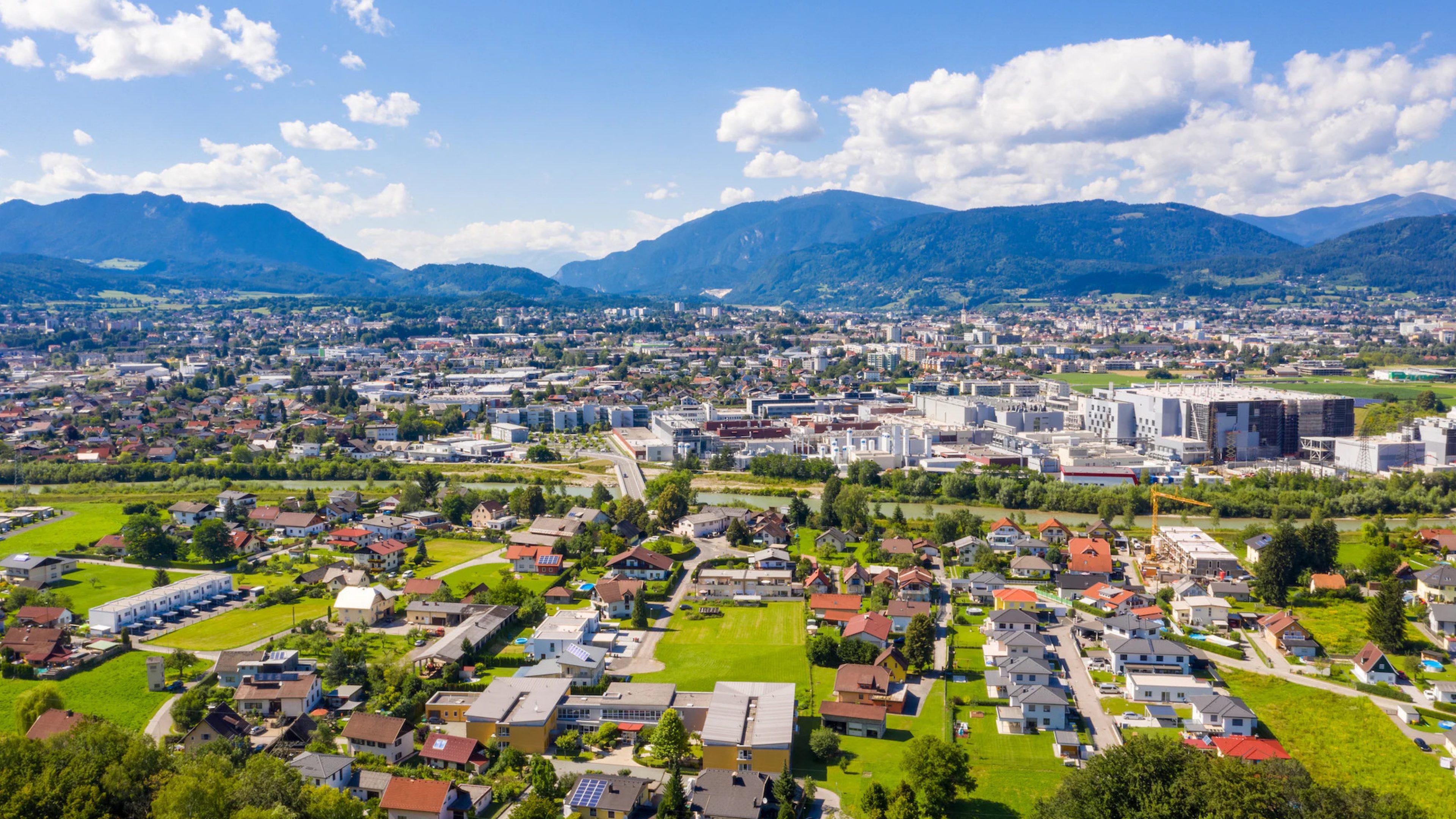Blick über Villach