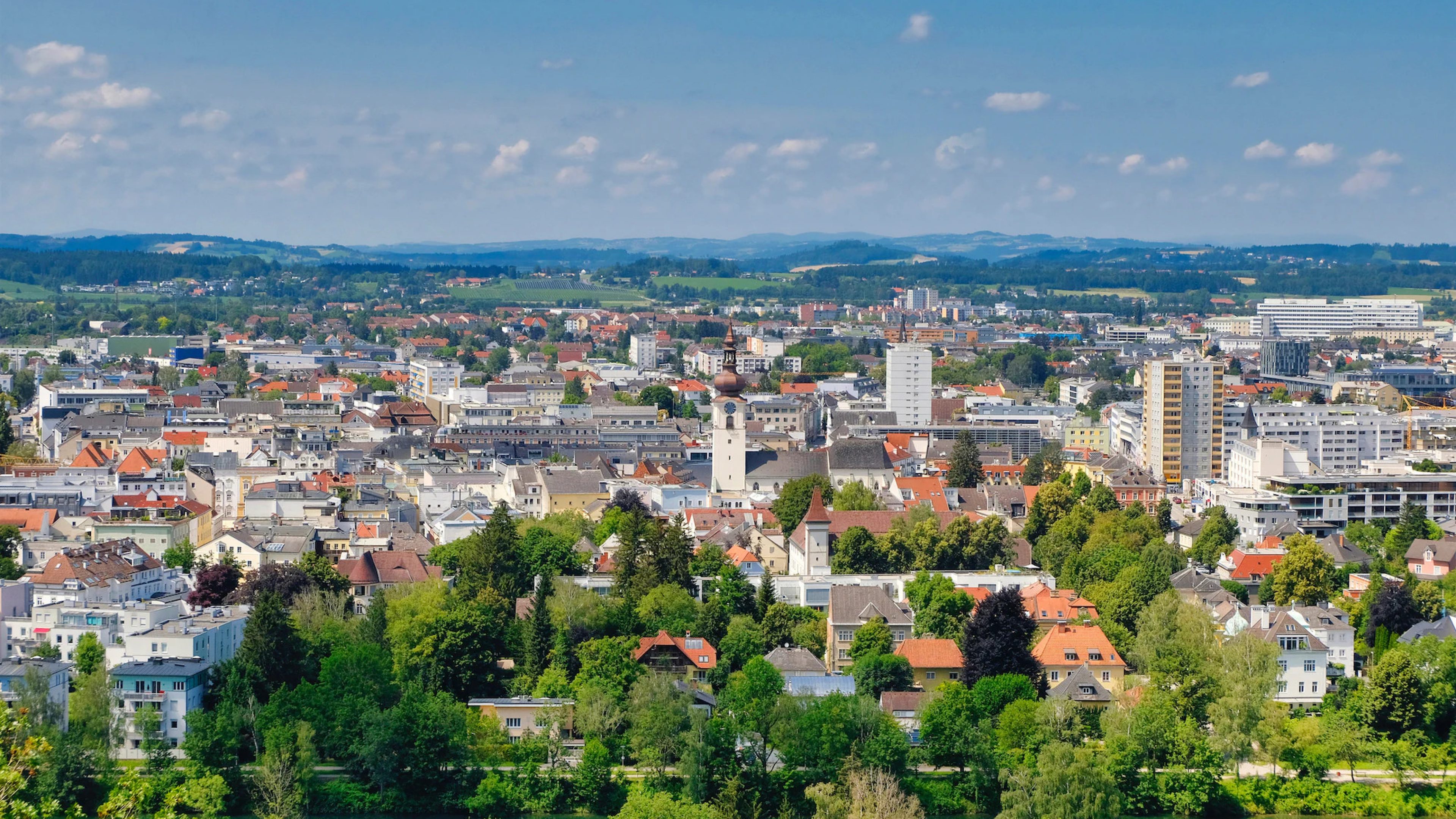 Blick über Wels