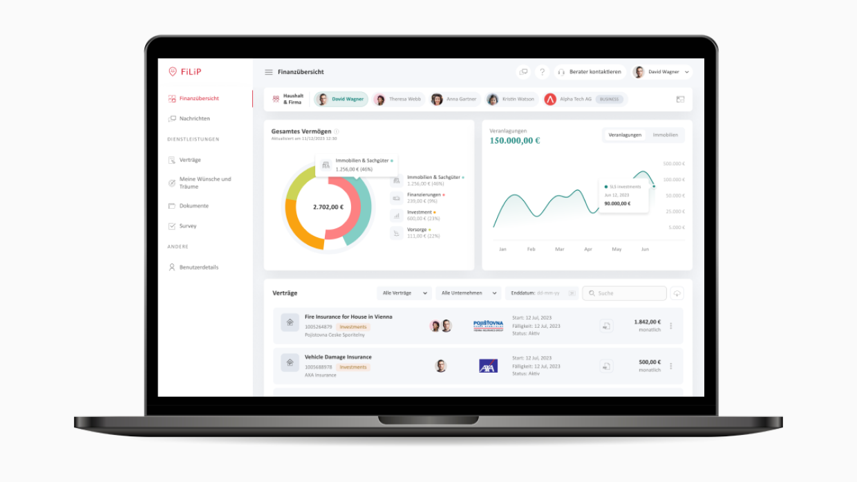 Finanz-Tool FiLiP – Swiss Life Select (Österreich)